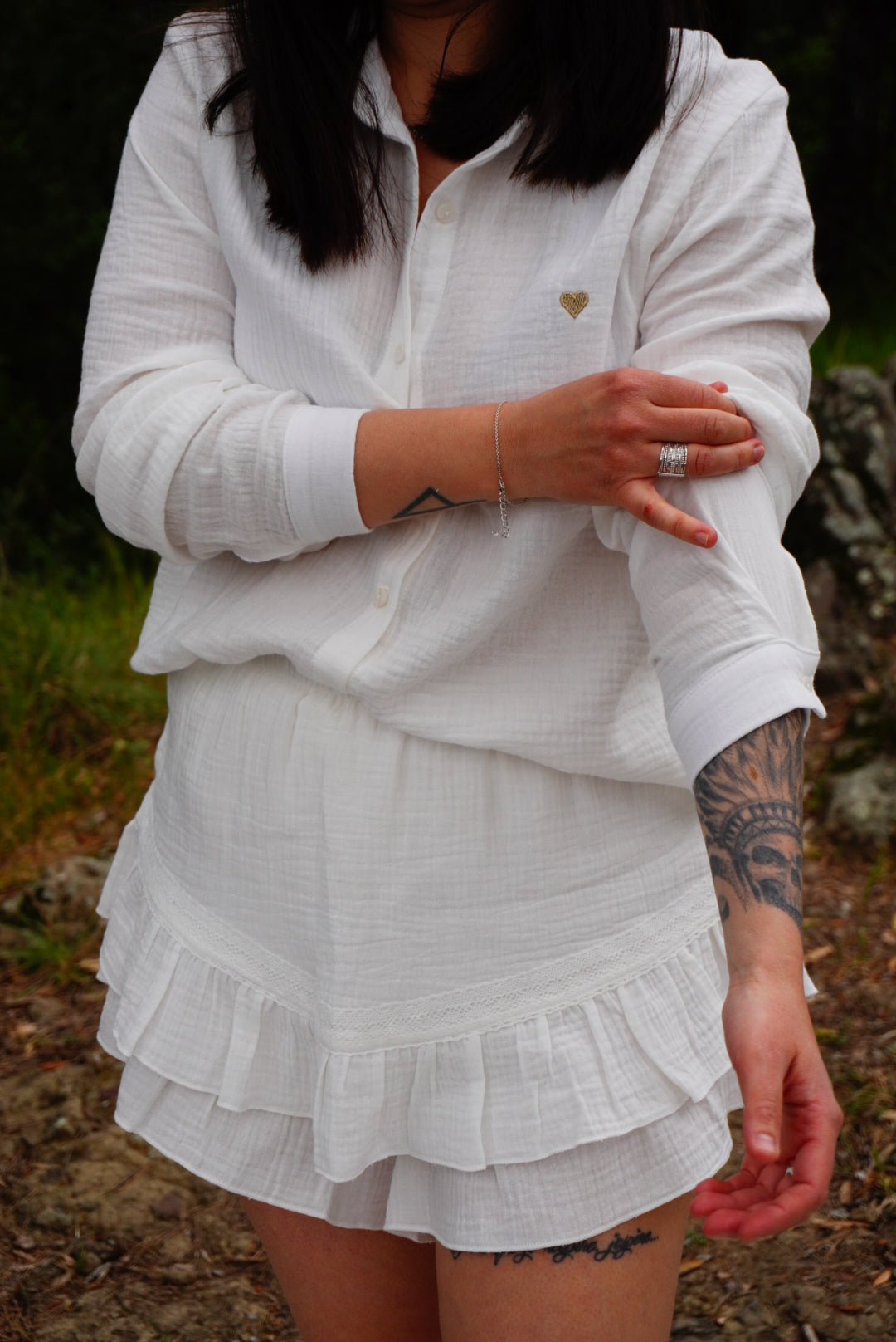Jupe Short Gaze de Coton Maman