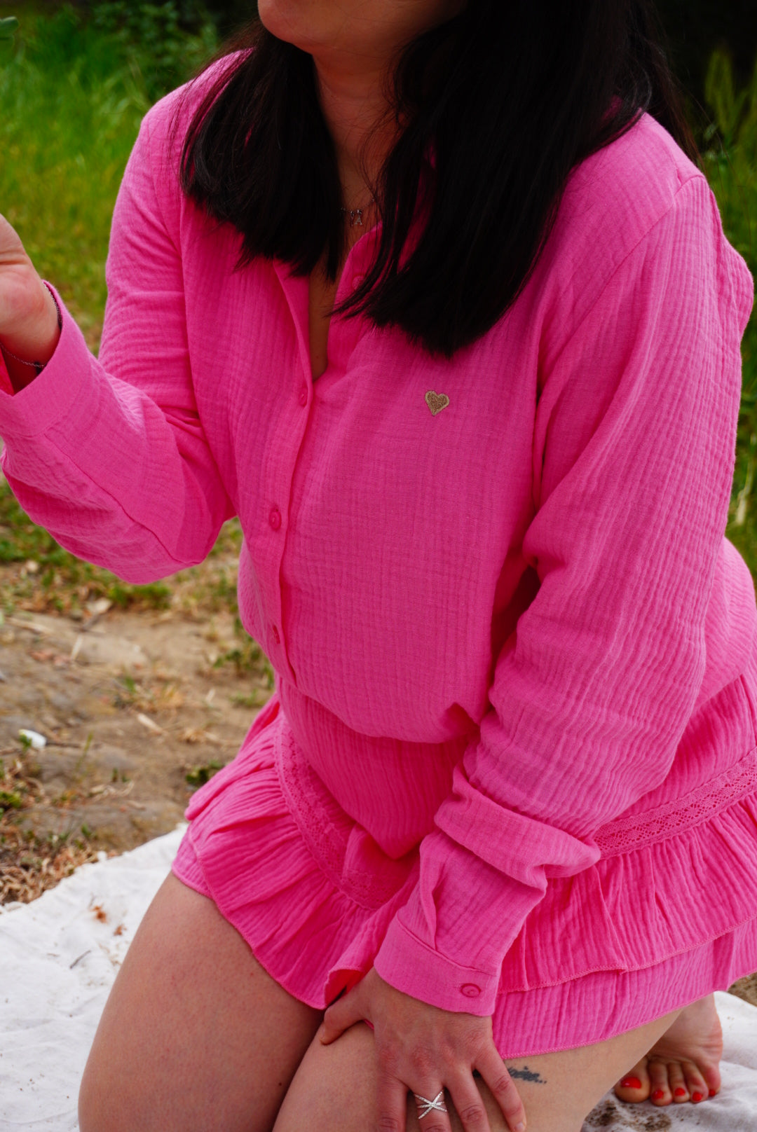Jupe Short Gaze de Coton Maman