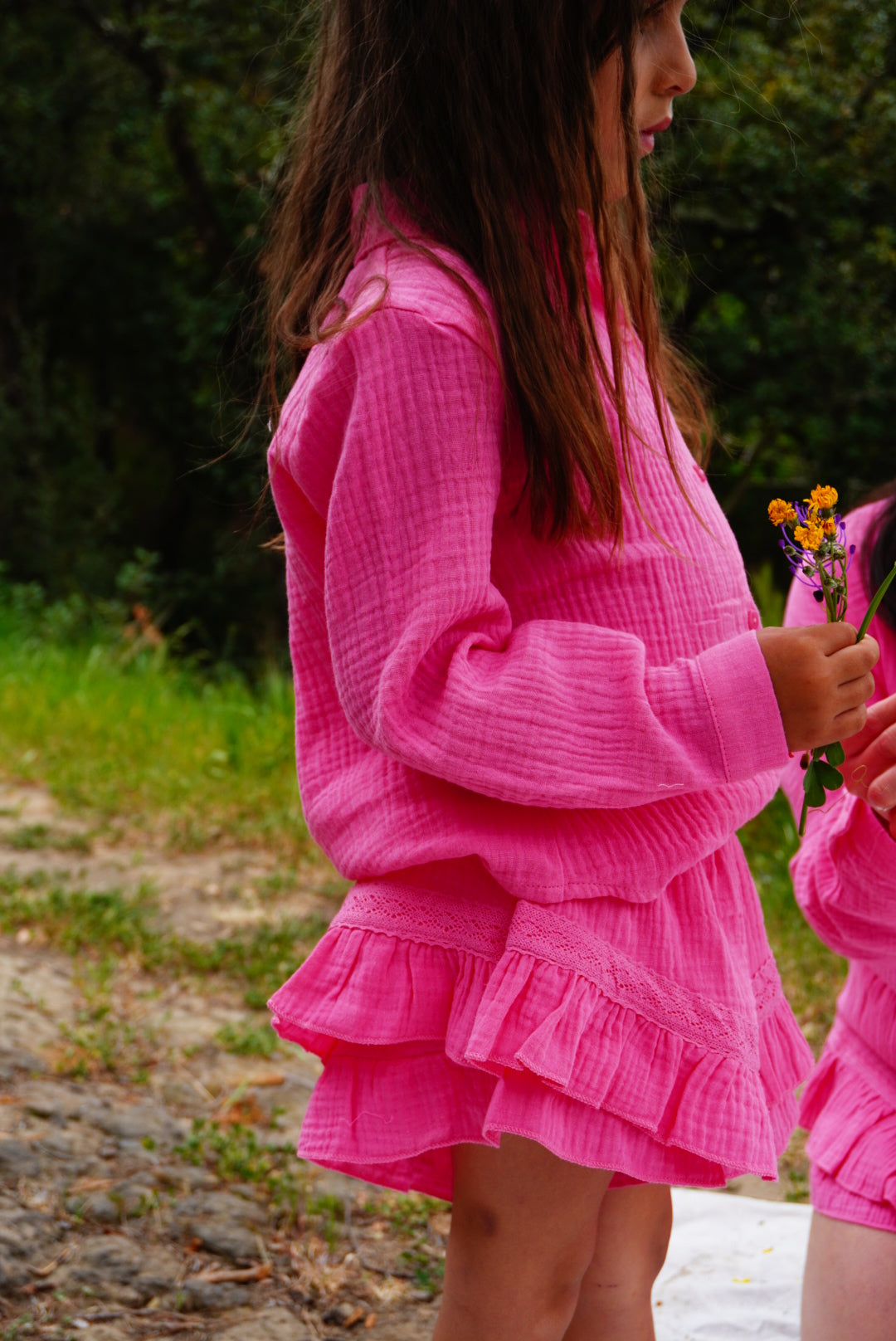 Jupe Short Gaze de Coton Enfant